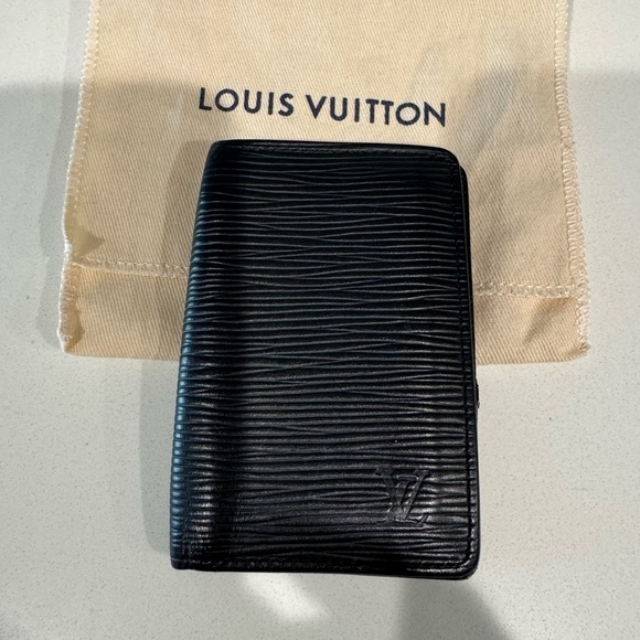 Louis Vuitton Black Epi Leather Pocket Organizer